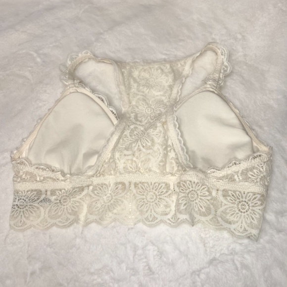 NWOT Aerie Cream Lace Bralette in Size Large - Picture 6 of 7